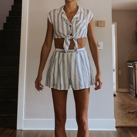 Striped Two Piece Set - Picture 4 of 4